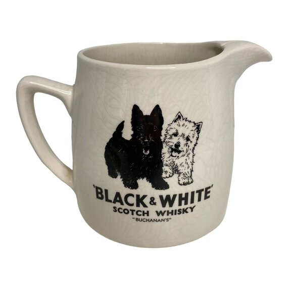 Black & White Other - Vintage James Green & Nephew Ltd Black & Scotch Whisky "Buchanan's " pitcher Eng